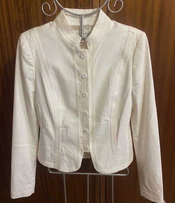 Casaco branco estílo Militar - Zara