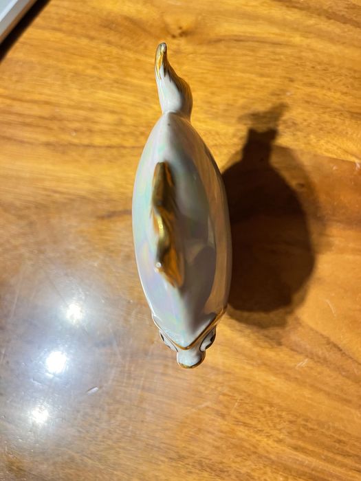 Drasche rybka ładna szkliwiona ze złoceniami - węgry nie ćmielów