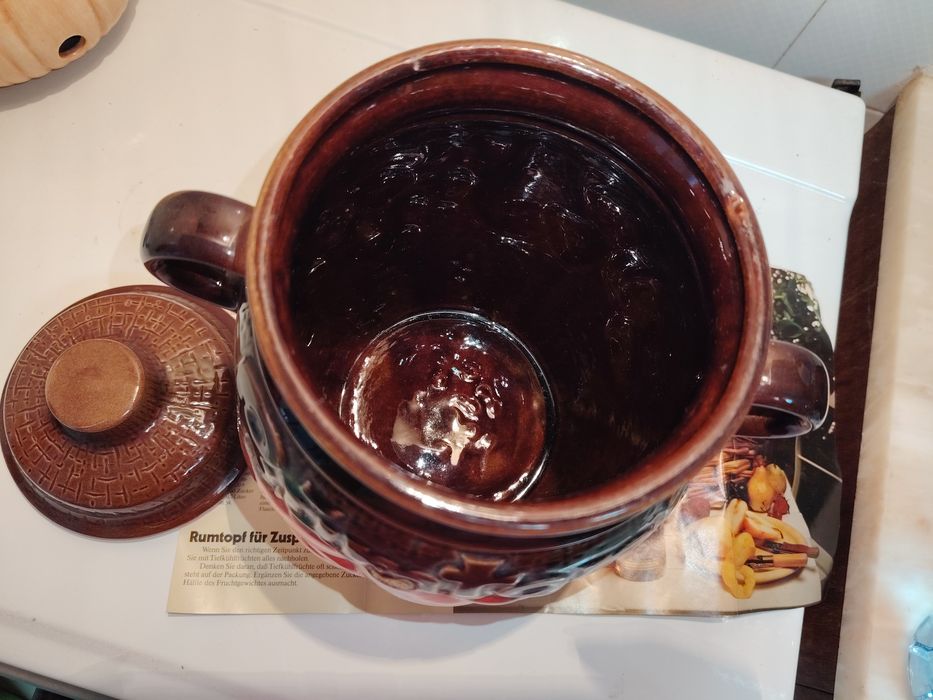 Rumtopf ( Pote de Rum) em Cerâmica