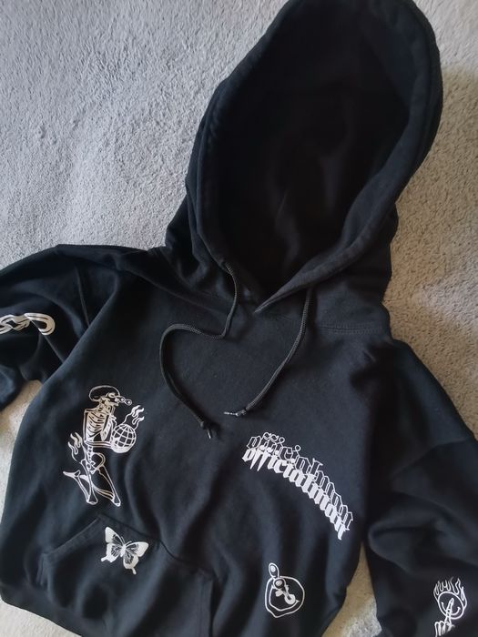 Bluza Boohoo MAN S Mens Oversized Graffiti opium gothic Print Hoodie