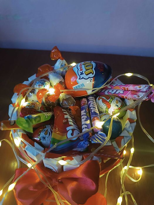 Букет із солодощів. Солодкий букет, Букет ручної роботи.