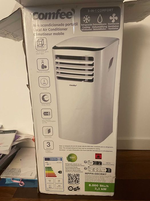 Ar Condicionado Portátil Comfee 8000 BTU Novo (Cascais)