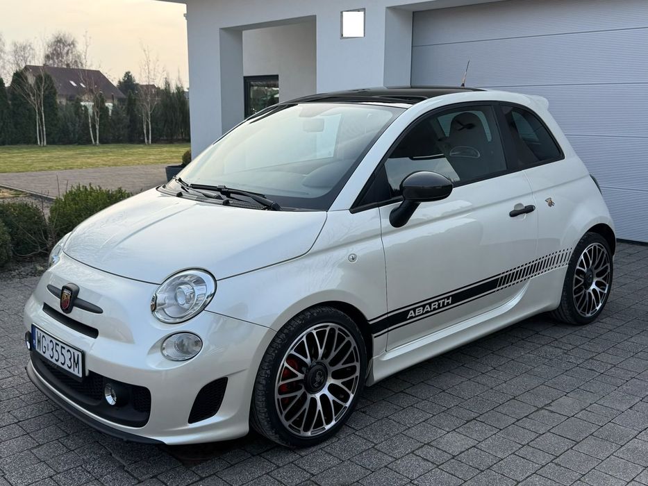 Abarth 500 Fiat Abarth 1.4 135KM biała perła, panorama, skora, zadbany