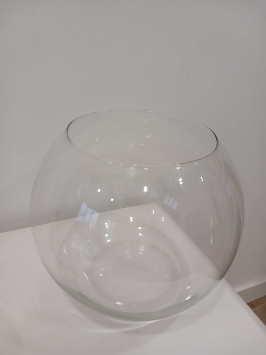 aquario redondo de vidro transparente ou para decoração NOVO