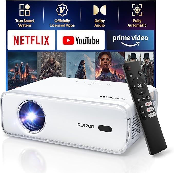 Projektor Full HD Aurzen D1 4K 1080p,Netflix,Dolby Audio,WiFi