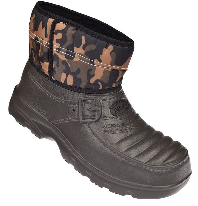 Kalosze ocieplane lekkie śniegowce na rzepy 4773-8 bk. 46