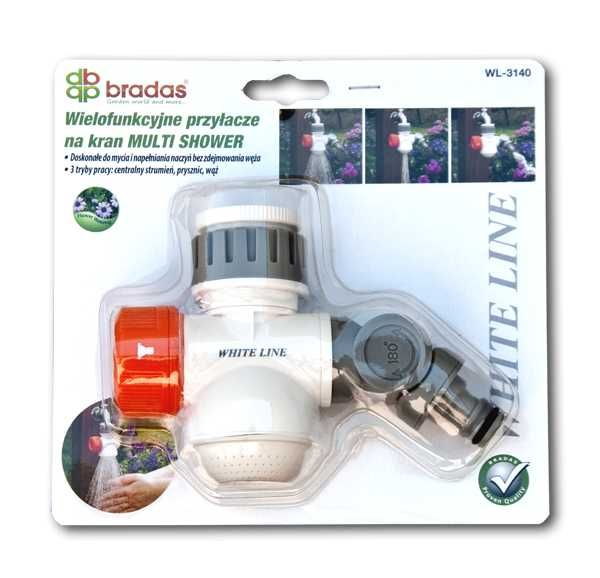 Wielofunkcyjne przyłącze na kran Bradas White Line multi shower WL3140