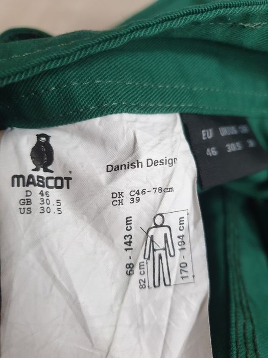 Zielone spodnie robocze Mascot Cordura S
