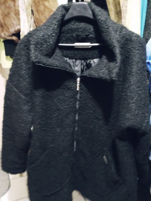 Kurtka damska czarna bukla zamek 3XL