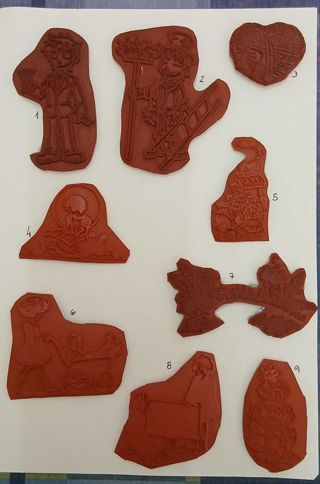 Artesanato-carimbos de silicone / borracha