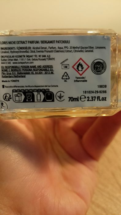 Perfumy Loris Niche Bergamot& Patchouli