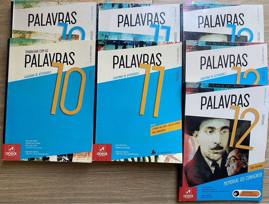 Manuais e c. de atividades PALAVRAS de Português (10°, 11°, 12°)