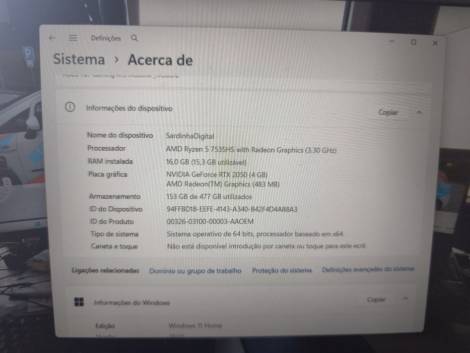 ASUS TUF Gaming A15 | Ryzen 5 7535HS | 16GB DDR5 | RTX 2050 | SSD 512GB | 144Hz