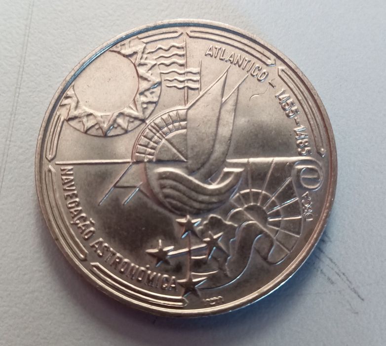 Moeda comemorativa da navegação astronomica e descobrimentos