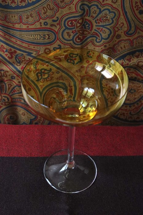 (6 ou 12) Taças Cocktail MARAVILHOSAS Amarelas