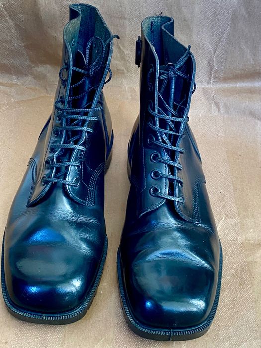 Botas couro estilo militar