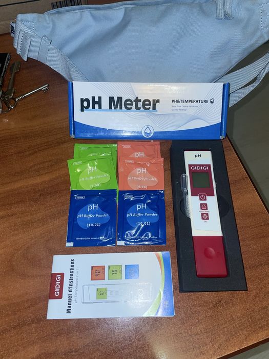 Medidor Digital de pH e Temperatura GIDIGI – Novo