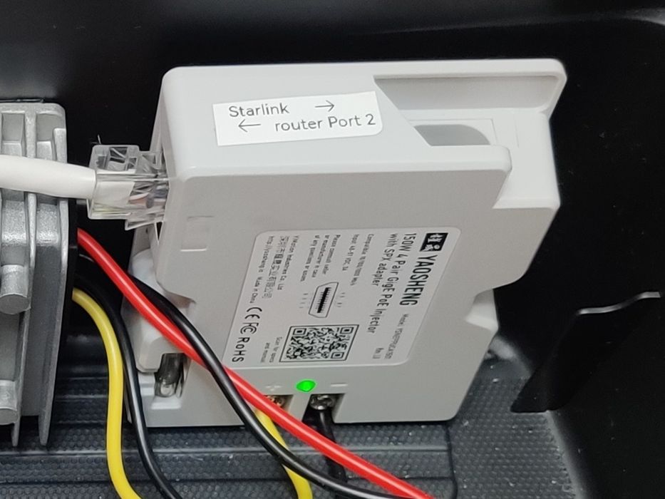 Starlink Ethernet адаптер + poe injector