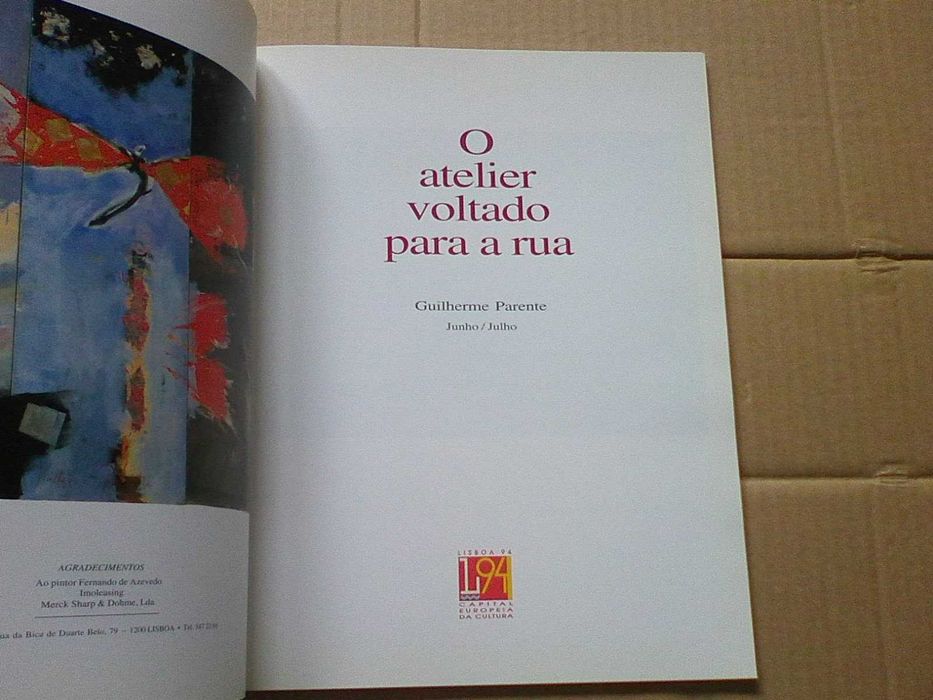"Atelier voltado para a rua", no âmbito de Lisboa 94