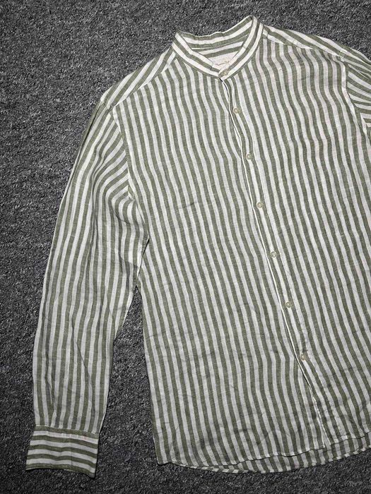 Чоловіча сорочка з льону MASSIMO DUTTI Old Money 100% Льон - Розмір L