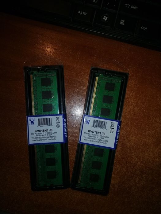 Озу DDR3 8GB 1600 Mhz Kingston PC3-12800