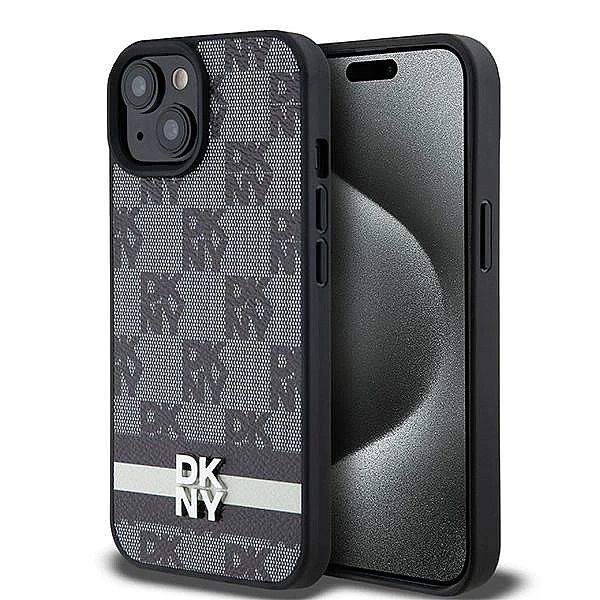 Etui DKNY Leather Checkered Mono Pattern & Printed Stripes na iPhone 1