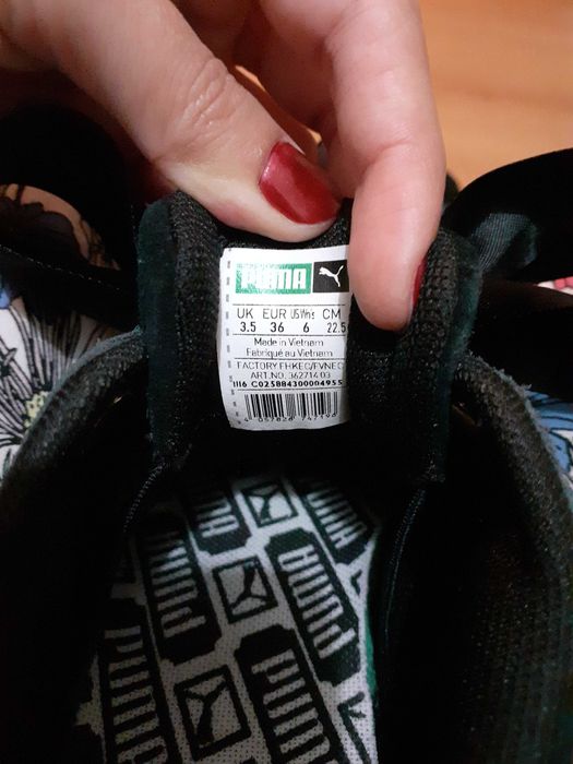 Ténis Pretos em camurça Puma 36-37