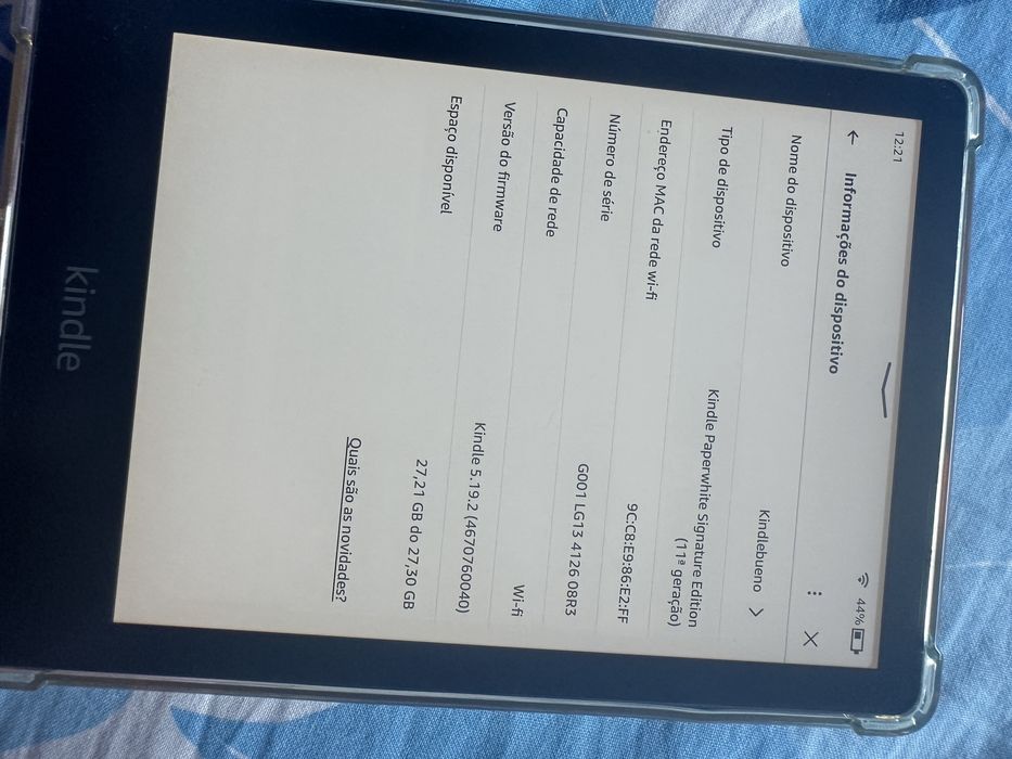 Kindle paperwhite signature Edition (11 geração)