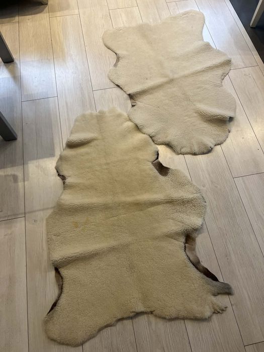 Skóry owcze naturalne 3 szt