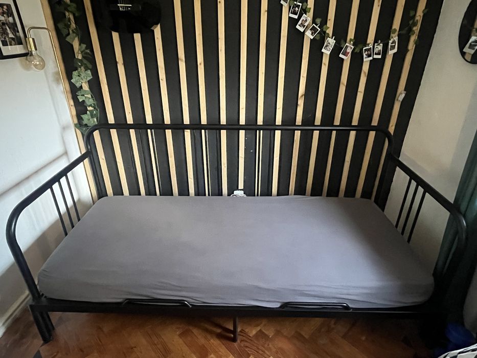 Cama sofa ikea preta
