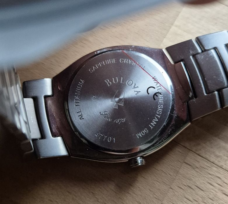 Bulova Titanium  NOS 38mm Swiss Quartz