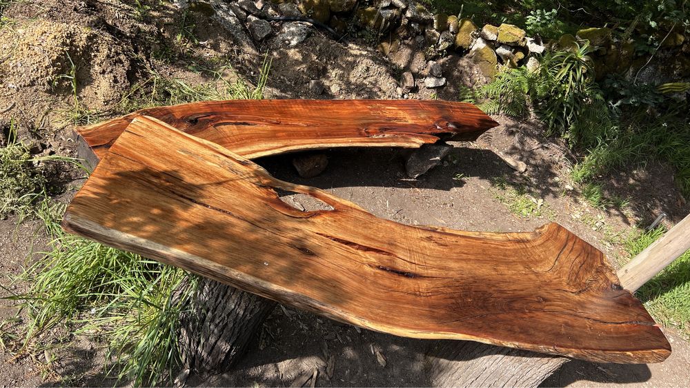 Mesas rústicas de exterior