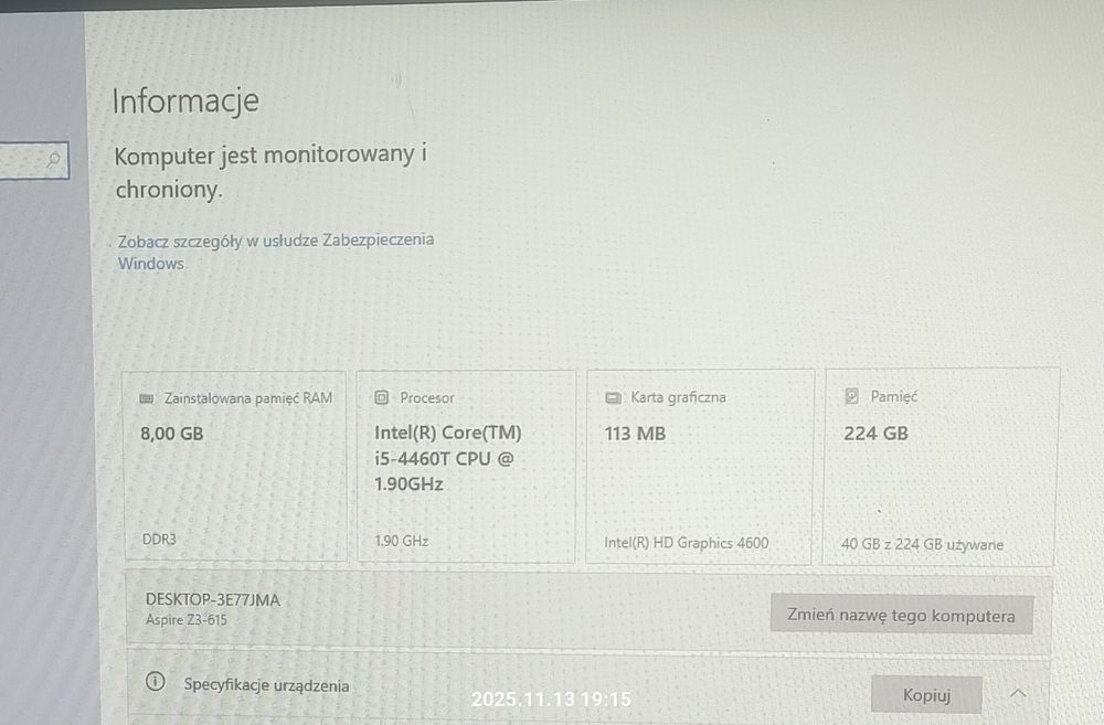 Komputer stacjonarny 2 in 1 Komputer i monitor w jednym