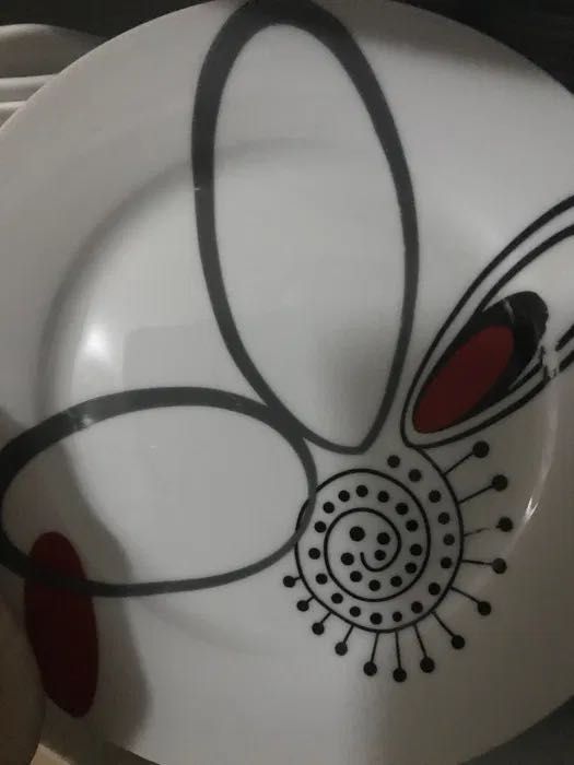 Porcelanowe talerze deserowe 6 sztuk