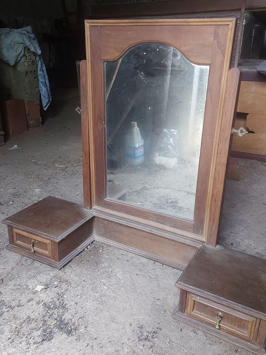 Espelho com gavetas aparador de cómoda