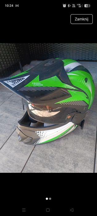 Kask crossowy rowerowy