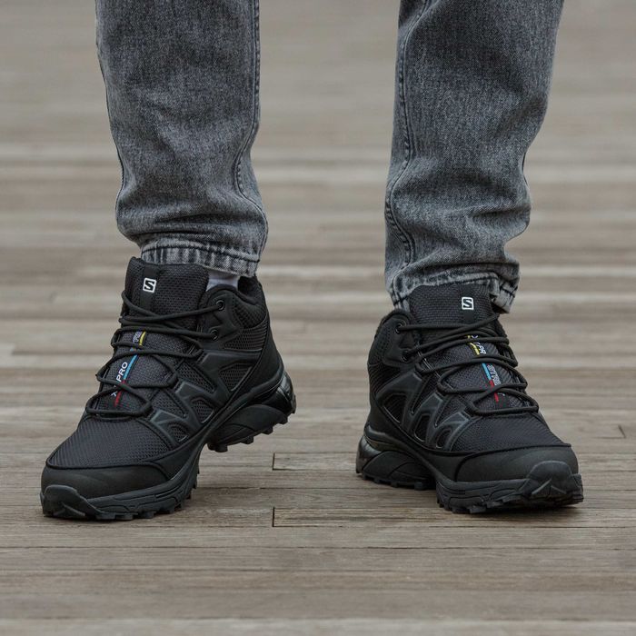 Кросівки зимові Salomon XT-6 Mid Winter Fur Black premium