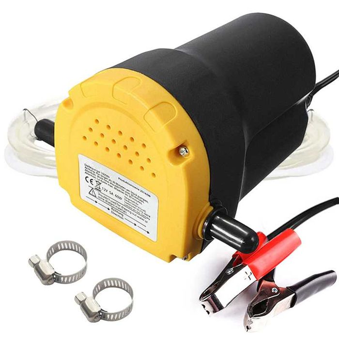 POMPKA pompa do SPUSZCZANIA paliwa ROPY OLEJU 12V + wąż 1830