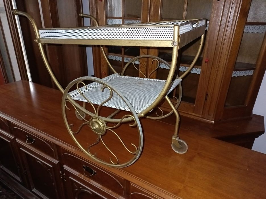 Zabytkowy wózek barowy lata 50te