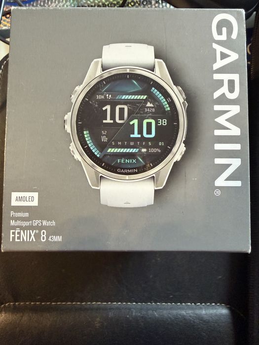 Garmin Fenix 8 Amoled 43 mm Branco Silver