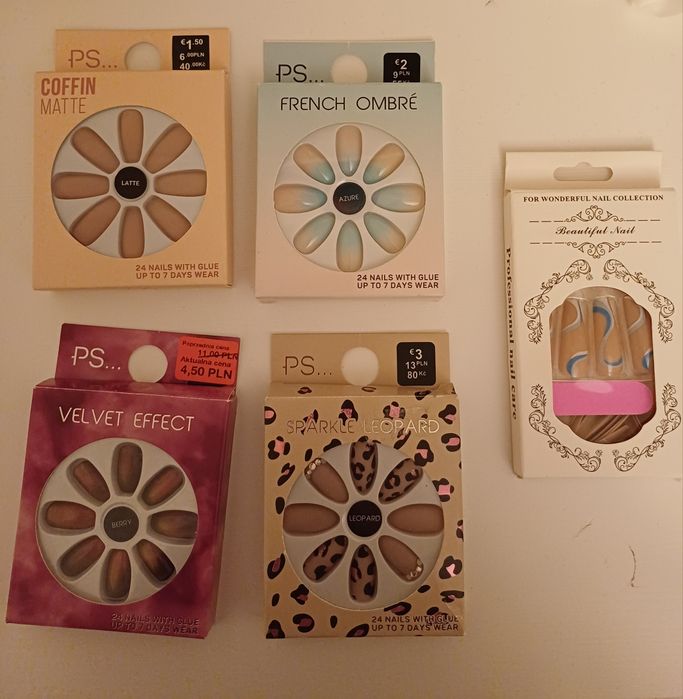 Kolorowe tipsy różne