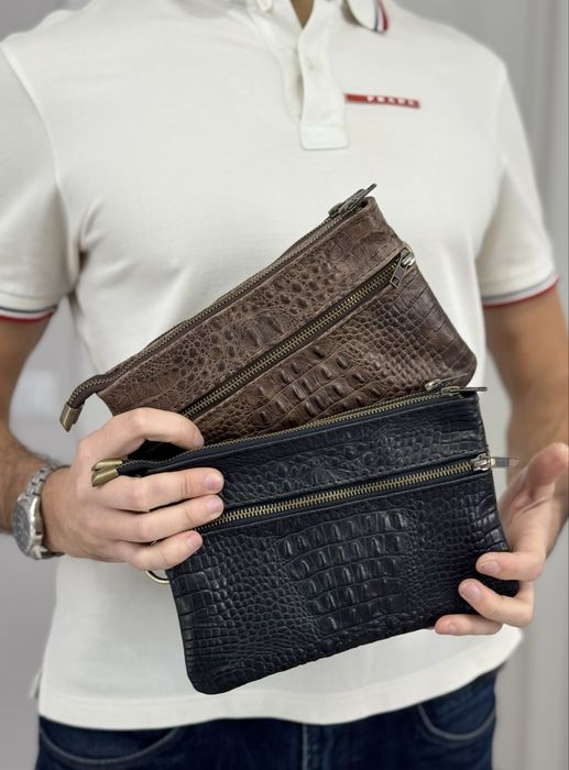 Розпродаж! Сумка кожаная бананка барсетка мужская шкіряна чоловіча