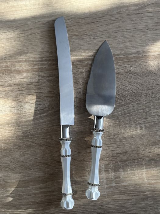 Весільні аксесуари, ніж та лопатка для розрізання весільного торта