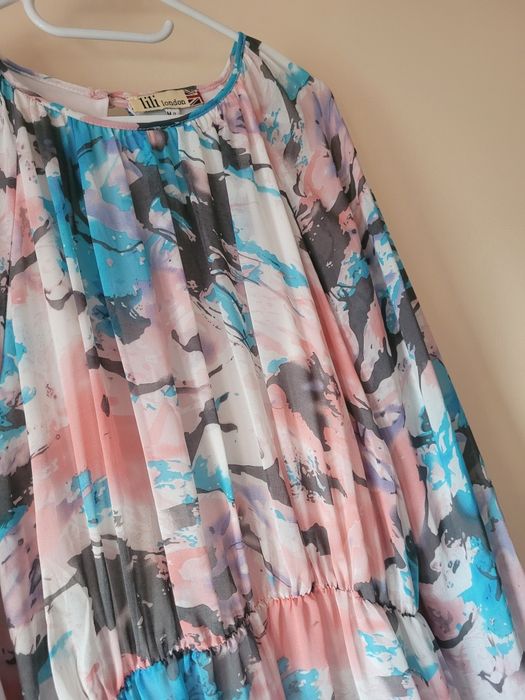Kolorowa sukienka Lili London rozmiar M/L