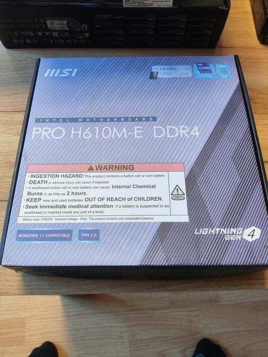 msi pro h610m-e ddr4 lga1700 po zwrocie komplet gwarancja 1 m-c
