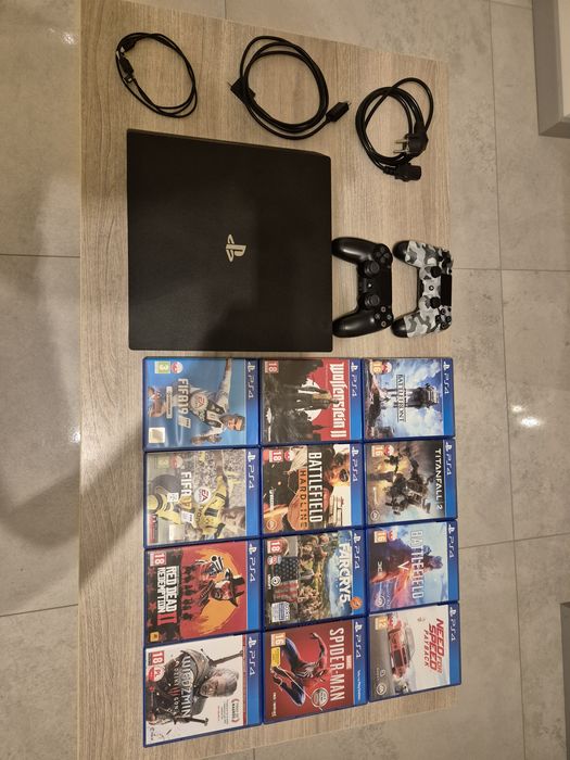Konsola Sony PlayStation 4 PRO PS4 1 TB  Gry  2x Pad