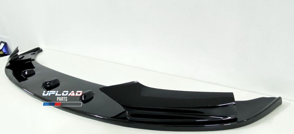 BMW F10/F11 - Lip Frontal Plastico Preto Brilhante Spoiler Aba Pala