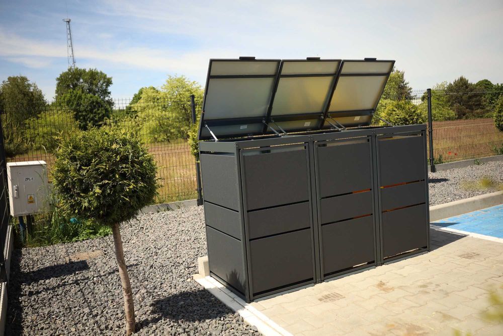 Zabudowy koszy na śmieci Obudowy na kosze Top Box 4x120L premium