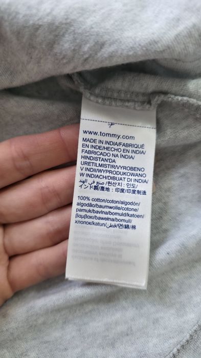 Szara koszulka tommy hilfiger tommy jeans tshirt damski