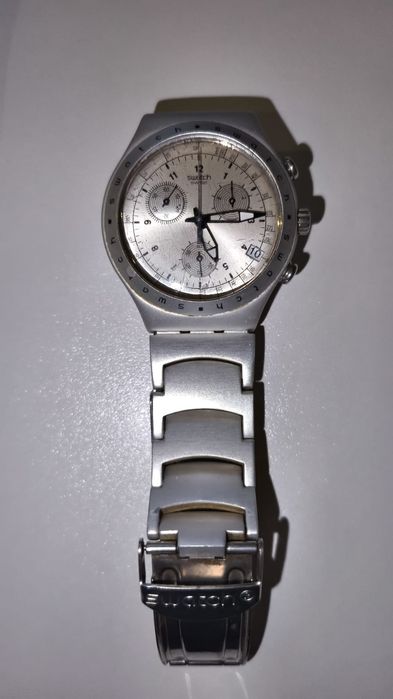 Relógio Swatch Irony Chronograph Original Swiss em aluminio

Descrição:
Vendo relógio original Swatch Irony Chronograph, modelo em alumínio prateado c
